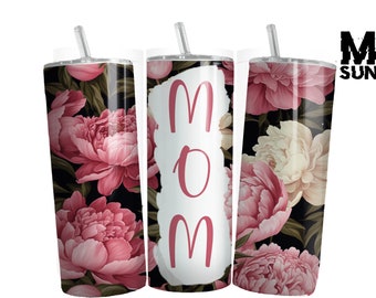 Mom Tumbler Wrap [20oz, PNG, Seamless], Mama Tumbler wrap,   DIY Mothers day gift. Instant Download.