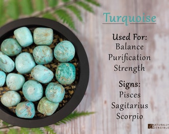 Natural Turquoise Tumbled Stone, Raw Gemstone, Healing Crystal, Boho Decor, Energy Stone, Meditation Aid, Throat Chakra Balance Gift Idea