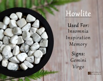 White Howlite Tumbled Stone, Healing Crystal, Polished Gem, Meditation Rock, Energy Stone, Calm Gemstone, Spiritual Aid, Crown & All Chakra