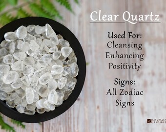 Clear Quartz Tumbled Stone, Healing Crystal, Spiritual Protector, Meditation Aid, Energy Amplifier, Chakra Balance, Natural Gem Purification