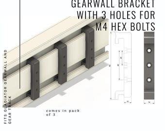 Gladiator GearWall and GearTrack Mounting Bracket | 3D Printed Custom Accessory & Tool Holder Mount