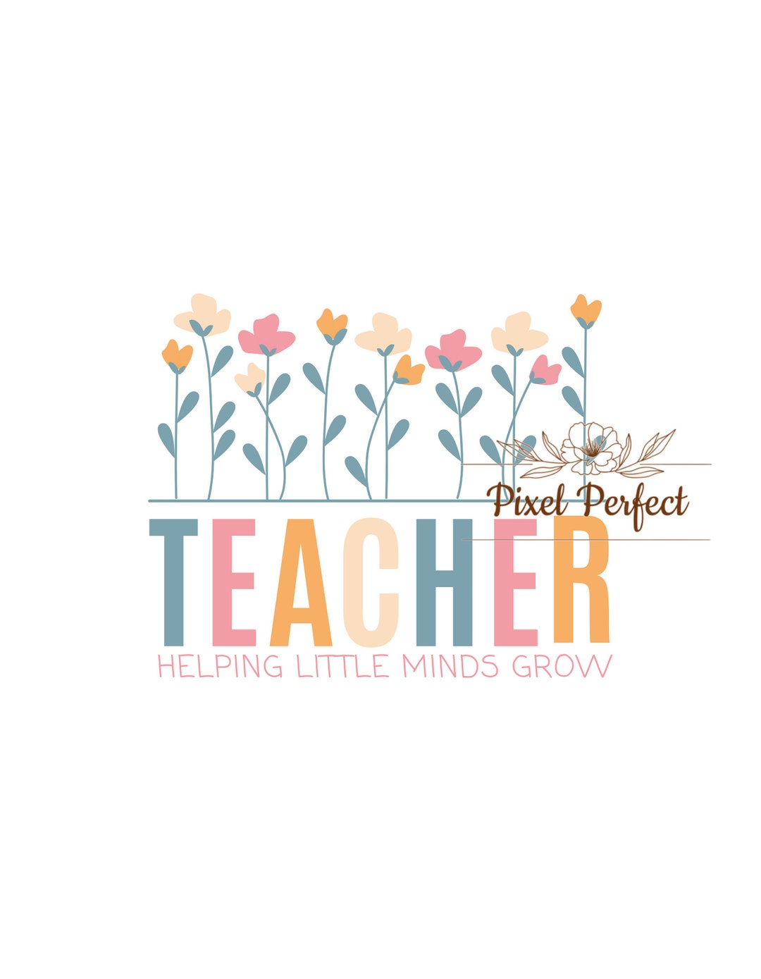 Teacher Helping Little Minds Grow SVG PNG - Etsy