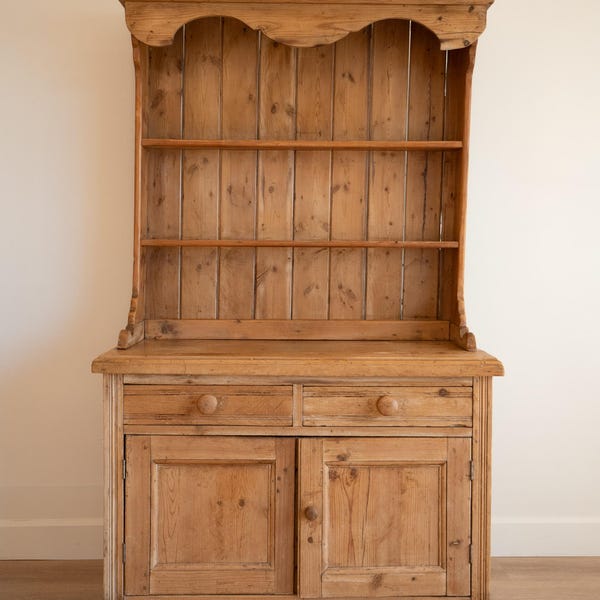 Welsh Kitchen Hutch | Kitchen Dresser, Open Shelving Kitchen Storage