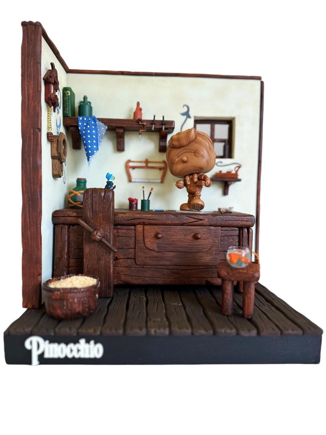 Statuette en résine Pinocchio diorama Démons & Merveilles v12e