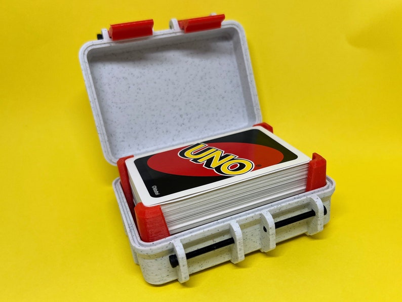 Uno Card Game 3D Printed Rugged Box & Card Holder zdjęcie 1