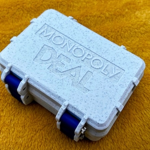 Monopoly Deal Game 3D Printed Rugged Box & Card Holder image 1