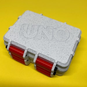 Uno Card Game 3D Printed Rugged Box & Card Holder zdjęcie 4