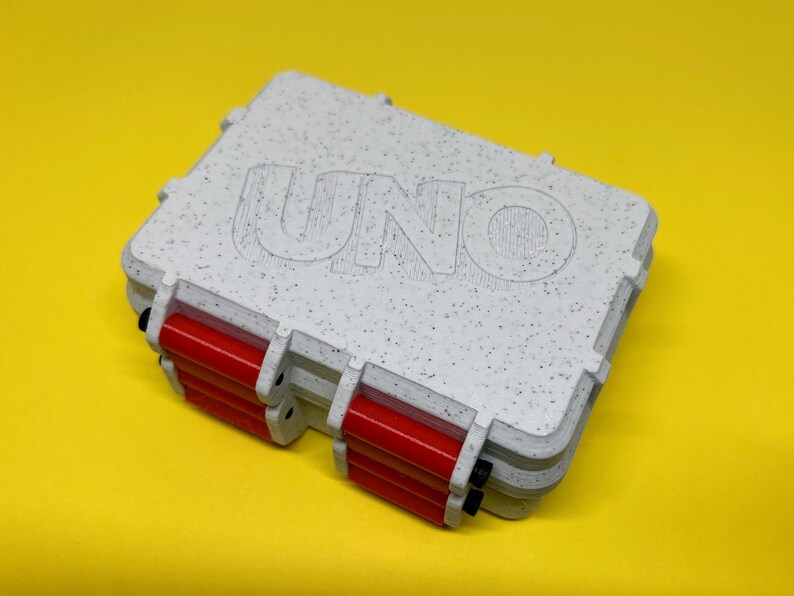 Uno Card Game 3D Printed Rugged Box & Card Holder zdjęcie 4