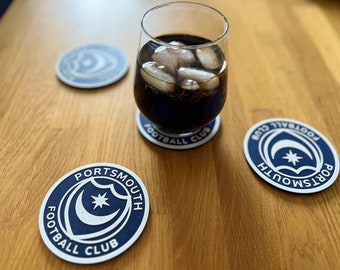 Portsmouth Football Club 3D Printed Cold Drink Coasters