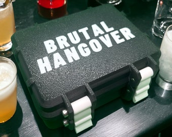 Brutal Hangover Game 3D Printed Rugged Box with Solid Logo