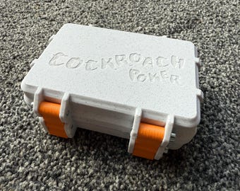 Cockroach Poker Game 3D Printed Rugged Box & Card Holder