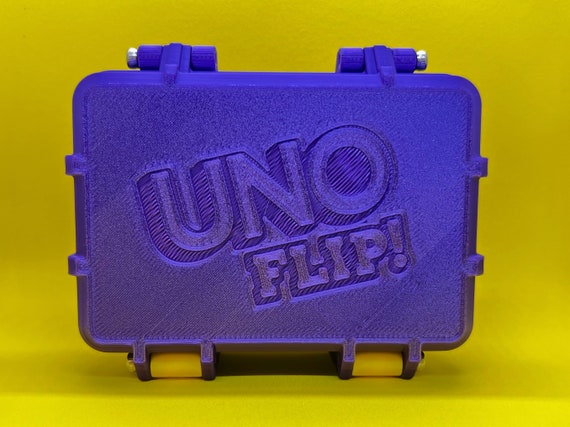 Uno Flip Card Game 3D Printed Rugged Box & Card Holder 