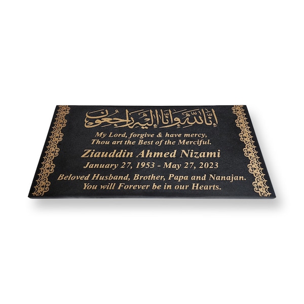 Large Islamic Grave Headstone Etsy