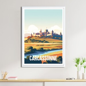 Cartel de Carcassonne - Cartel de viaje