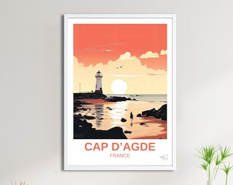 Affiche Cap d'Agde - Travel Poster