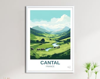 Affiche Le Cantal - Travel Poster