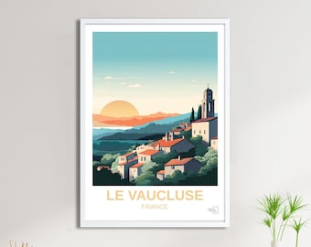 Affiche Vaucluse - Travel Poster