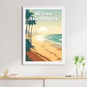 Póster del Océano Atlántico - Póster de Francia y del Mundo