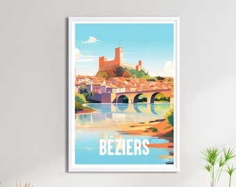 Poster Beziers - Travel Poster