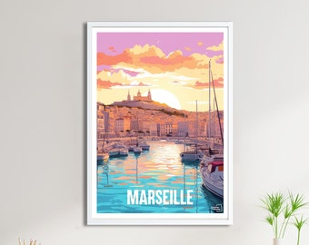 Affiche Marseille - Poster de France et du Monde