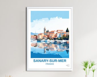 Póster Sanary sur Mer - Póster de viaje