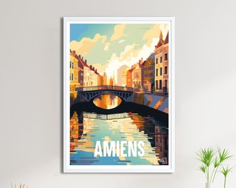 Amiens-Plakat - Reiseplakat
