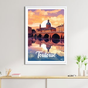 Affiche Toulouse - Travel Poster
