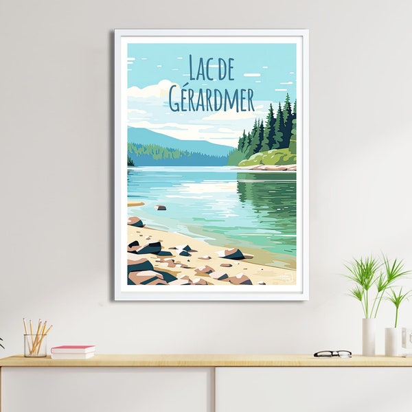 Affiche Lac de Gerardmer - Travel Poster