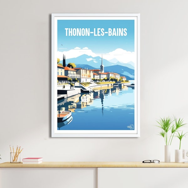Poster Thonon-les-Bains - Travel Poster