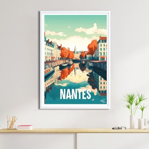 Affiche Nantes - Travel Poster