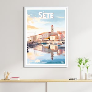 Póster Sète - Póster de viaje