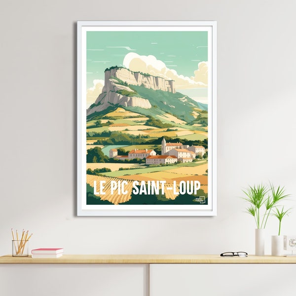 Affiche Pic Saint-Loup - Travel Poster