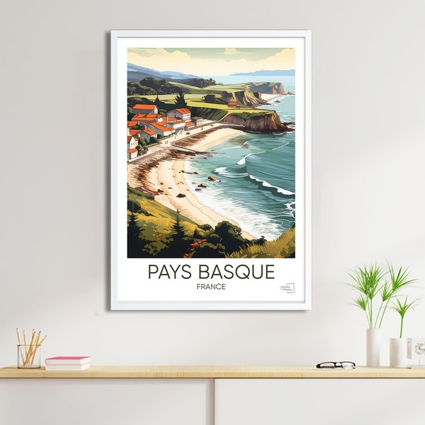 Affiche Pays Basque - Travel Poster