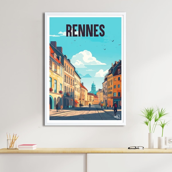 Affiche Rennes - Poster de France et du Monde