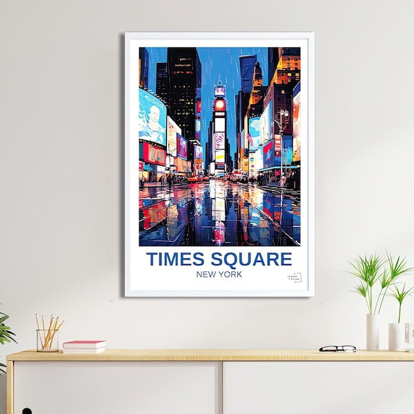 Affiche Times Square New York - Travel Poster