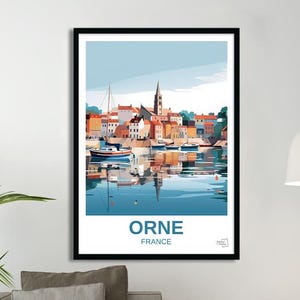 Orne Poster – Travel Poster – France Wall Art – Vintage Illustration – Normandy Home Decor – Gift Idea Heritag