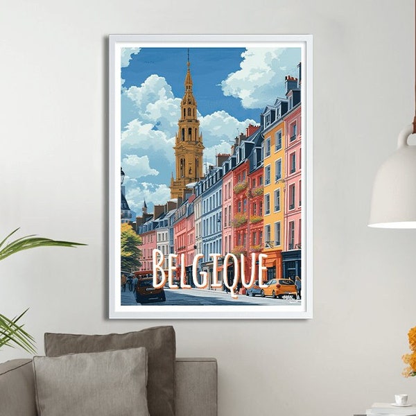 Affiche Belgique - Travel Poster