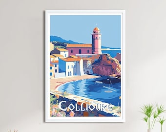 Affiche Collioure - Travel Poster