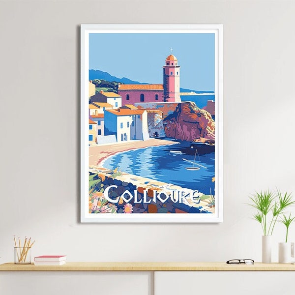 Affiche Collioure - Travel Poster