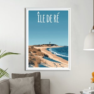 Cartel vintage Isla de Ré - Cartel de viaje