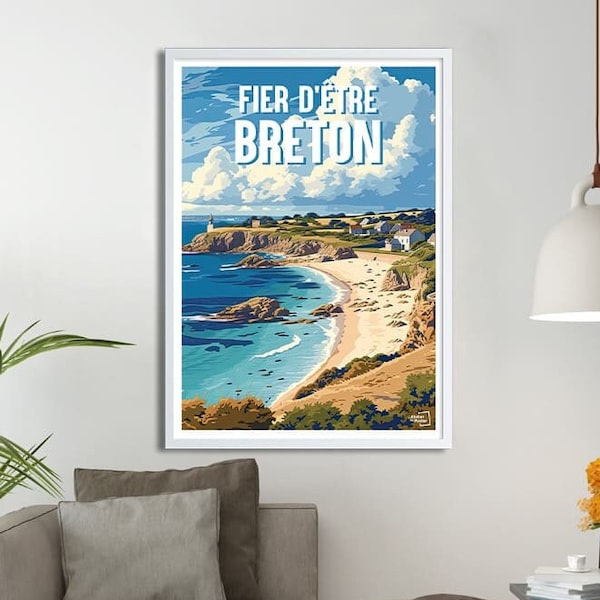 Affiche Fier d'être Breton - Travel Poster