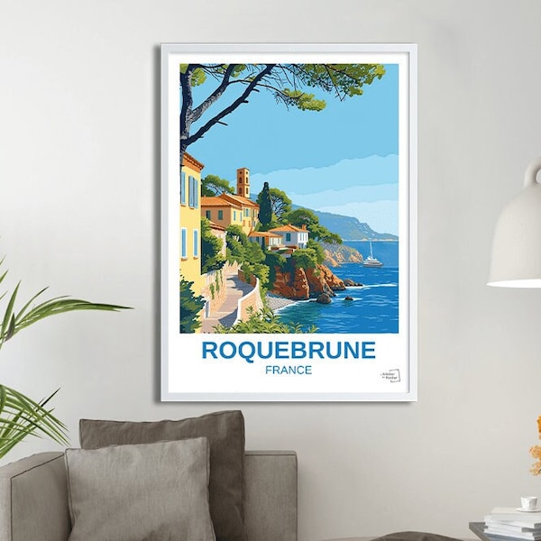 Roquebrune Poster - Travel Poster