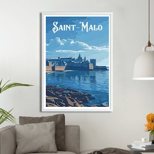Pôster St Malo - Pôster de viagens