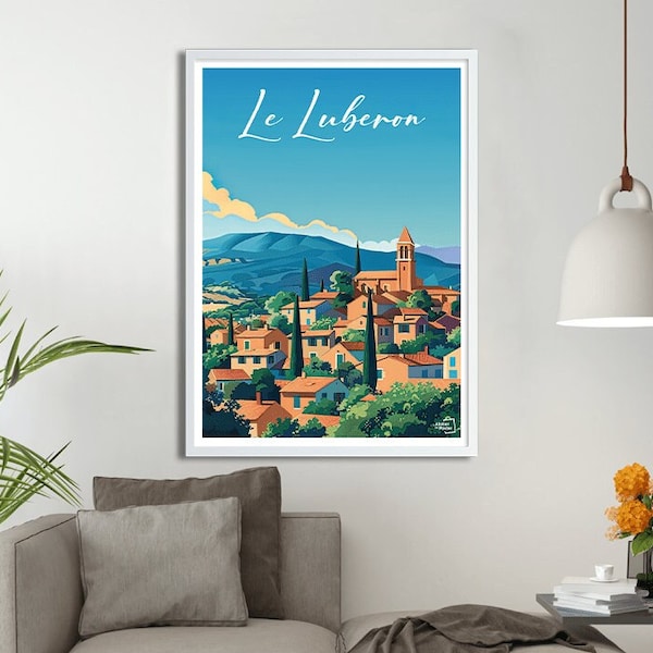 Affiche Le Lubéron - Travel Poster