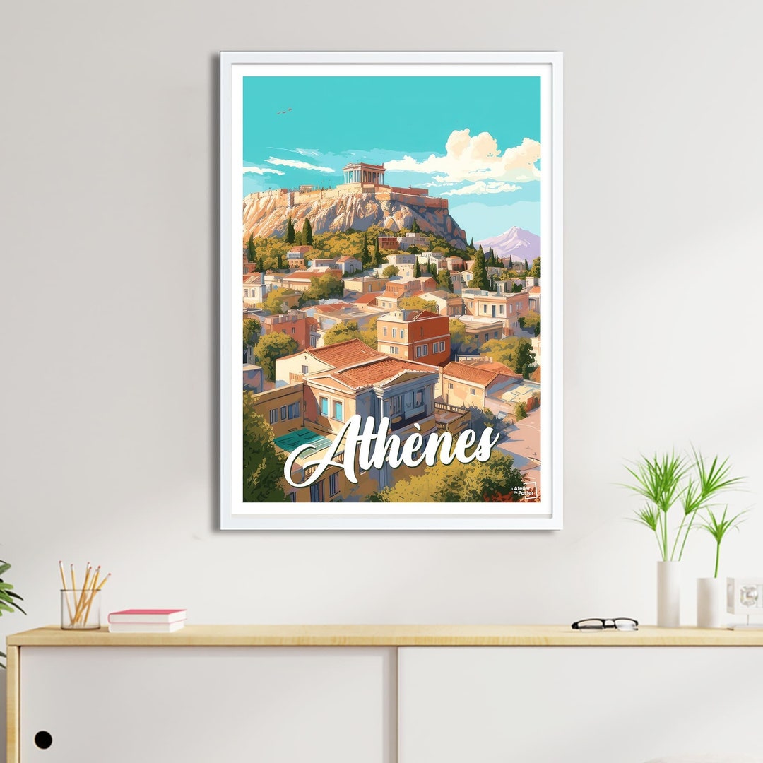 Athens Poster Travel Poster Etsy UK
