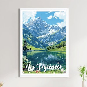 Affiche Les Pyrénées - Travel Poster