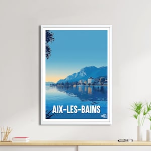 Affiche Aix les Bains - Travel Poster