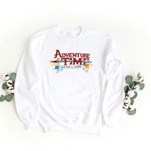 Adventure Time Logo Sweater – Cozy Cartoon Fan Apparel, Fun Adventure Time Jumper, Unisex Sizes, Perfect Gift for Fans