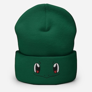 Gorro inspirado em Bulbasaur bordado | Chapéu | Presente adulto | Kawaii
