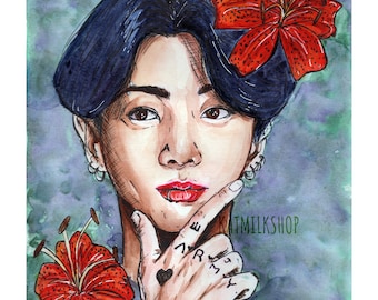BTS キュービックペインティング グク JUNGKOOK 2セット BTS Jungkook Version 2 Cubic Painting - Etsy